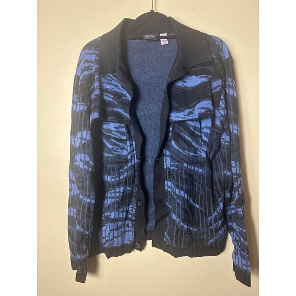 PS by Paul Smith Mens Cardigan Button Thru, Black, Small Petite - Picture 2 of 6